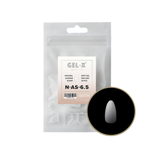 Apres Embouts Gel-X Ombre Amande Naturelle Courte Recharge NAS6.5