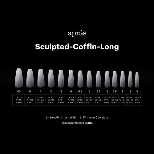 Apres Gel-X Soft Gel Ombre Tips Sculpted Coffin Long 41893