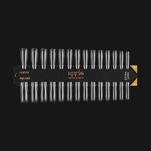 Apres Gel-X Tip Swatch Sculpted Coffin/Square Extra Long
