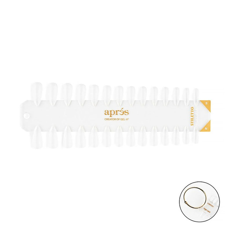 Apres Gel-X Embout Swatch Stiletto Naturel/Sculpté Medium