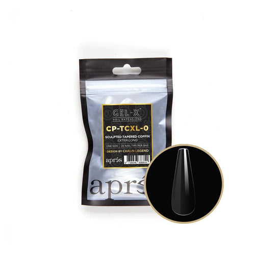 Apres Gel-X Sculpted Coffin Effilé Extra Long 25 pièces CPTCL00