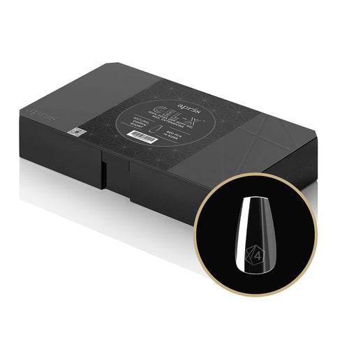 Apres Gel-X Embouts en gel souple Natural Coffin Courts 600 pièces 40151