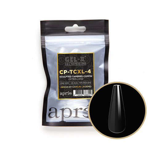 Apres Gel-X Sculpted Coffin Effilé Extra Long 25 pièces CPTCL4