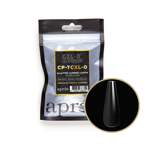 Apres Gel-X Coffin effilé sculpté extra long 25 pièces CPTCL9