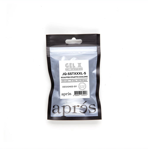 Apres Gel-X Tips JQ Sculpted Stiletto XXXLong 25PK SSTXXXL5