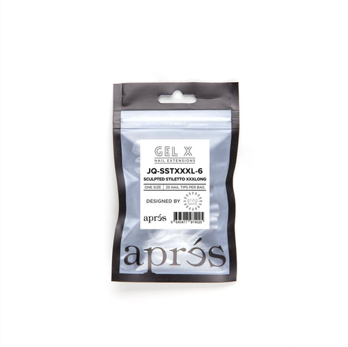 Apres Gel-X Tips JQ Sculpted Stiletto XXXLong 25PK SSTXXXL6