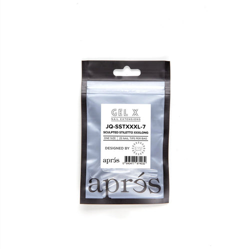 Apres Gel-X Tips JQ Sculpted Stiletto XXXLong 25PK  SSTXXXL7