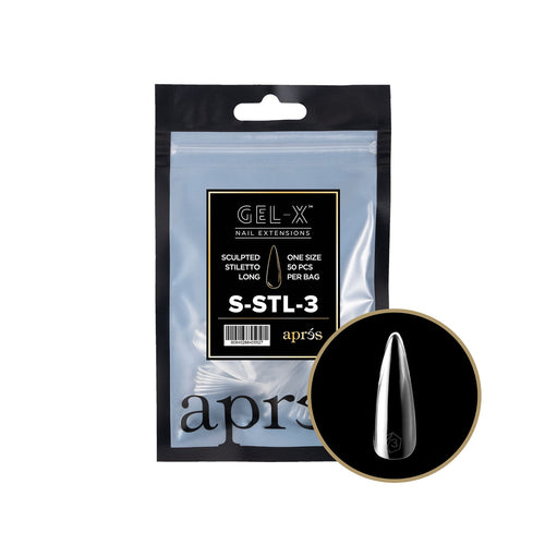 Apres Gel-X Tips Sculpted Stiletto Long 50PC SSTL3/98193
