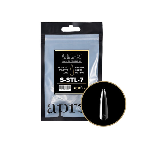 Apres Gel-X Embouts sculptés Stiletto Long sachet de recharge SSTL7