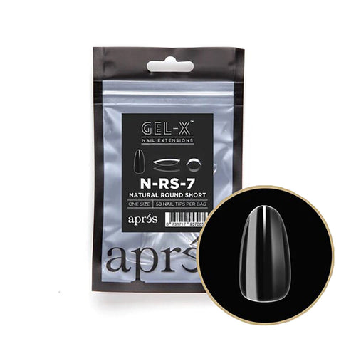 Apres Gel-X Tips Naturel Rond Court 50PC NRS7/95706
