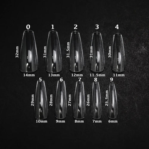 Apres Gel-X Embouts individuels Sculpted Coffin Long 50PK SCL0