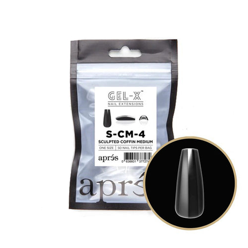 Apres Embouts Gel-X Sculpted Coffin Medium 50PC SCM4 / 37727