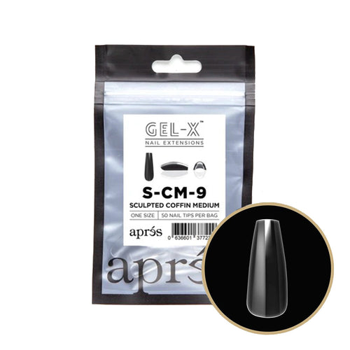 Apres Gel-X Embouts Sculptés Coffin Medium 50 pièces SCM9/77229