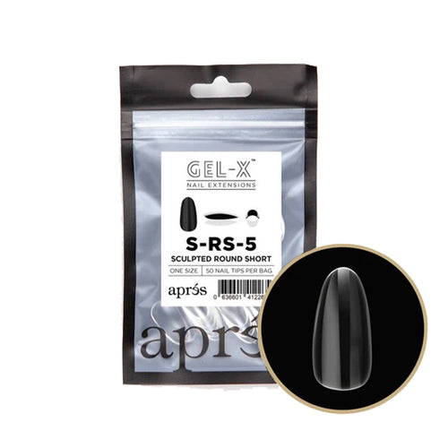 Apres Gel-X Embouts Individuels Sculpted Round Short 50PK SRS5