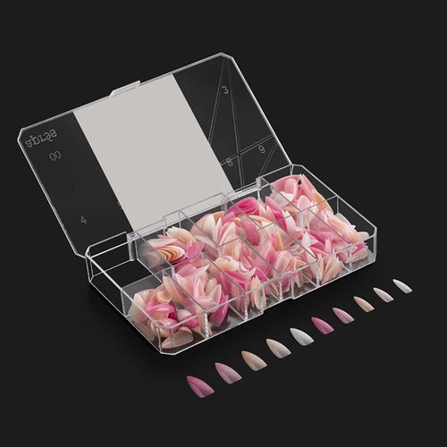 Apres Gel-X Tips B/C Stiletto Sculpté Médium 500Pcs YO-B-SSTM