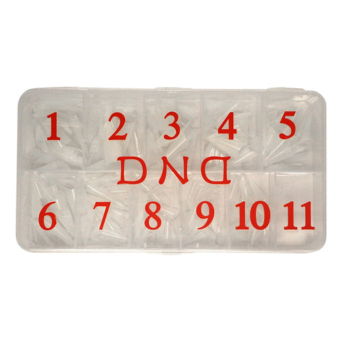 DND Natural Stiletto Tips Taille 0-10 en boîte 60264