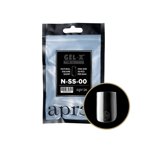 Apres Gel-X Tips Carré Naturel Court 50PCS NSS00 40794