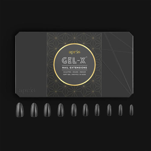 Apres Gel-X Tips Sculpted Rondes Moyennes 500 Pièces 56600