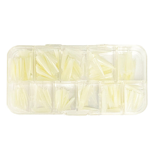 USN Natural Stiletto Tips Taille 0-10 En Boîte 540 Tips 00311
