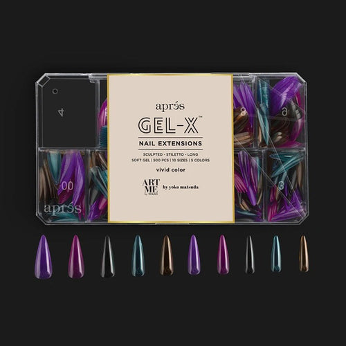 Apres Gel-X Tips V/C Sculpted Stiletto Long 500 pièces YO-V-SSTL