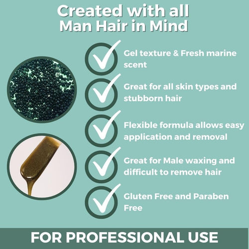 Cirepil Homme Cire Dépilatoire Dure sans Bandes en Perles 800g 10106