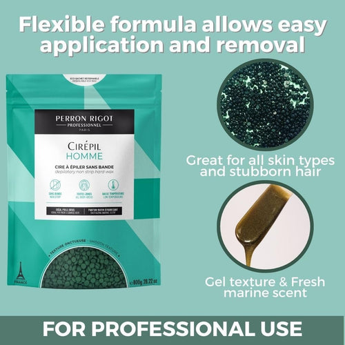 Cirepil Homme Cire Dépilatoire Dure sans Bandes en Perles 800g 10106