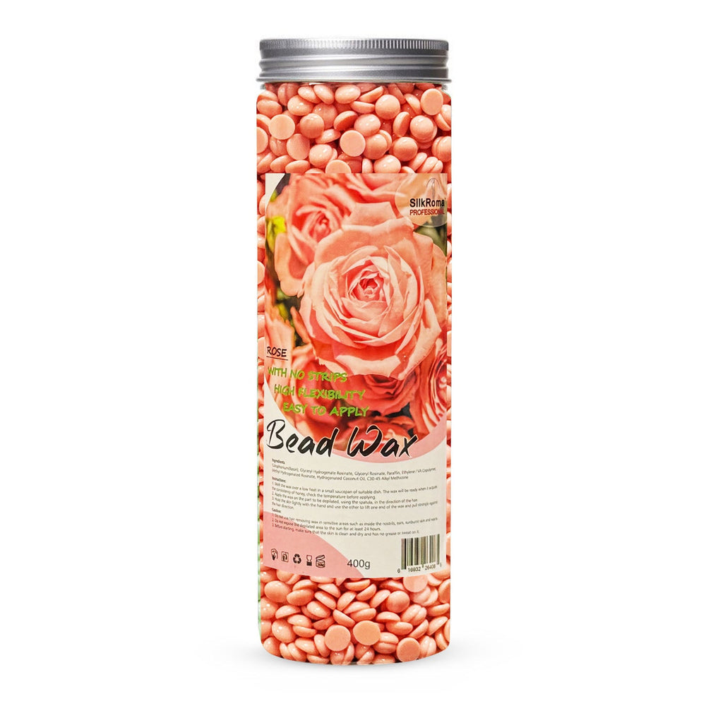 Cire perles SilkRoma Rose 400g - Cire dure 26408