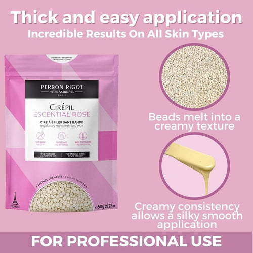 Cirepil Escential Rose Perles de cire sans bande 800g 11008