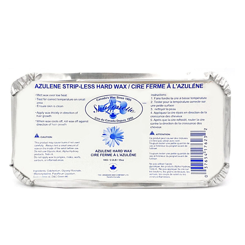 Sharonelle Cire Dure Naturelle Sans Bandes - Azulène 1 kg HA-1