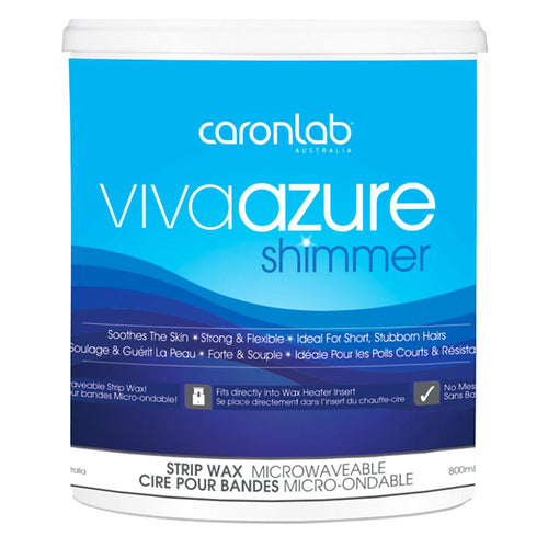 Cire sans bande Caronlab Viva Azure Shimmer 800g CL-2WSVA8 00332