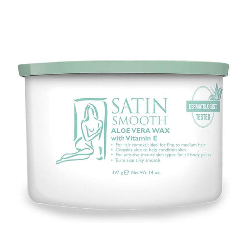 Cire à l'aloès et à la vitamine E Satin Smooth 14 oz 814121/27933
