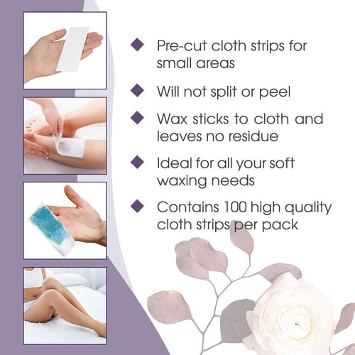 Bandes d'épilation non tissées Satin Smooth 100 pièces SSWA08