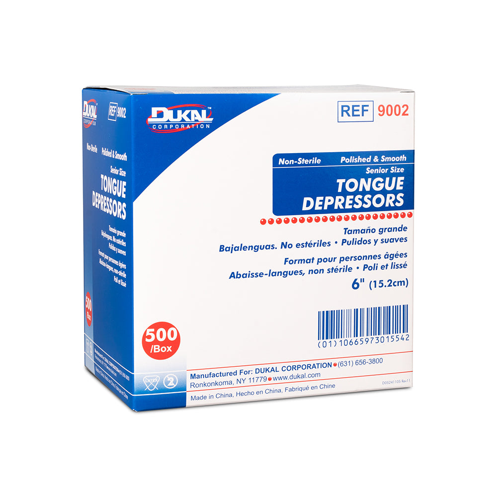 Abaisse-langues Dukal (spatule à épiler) 500 pièces 9002/01554
