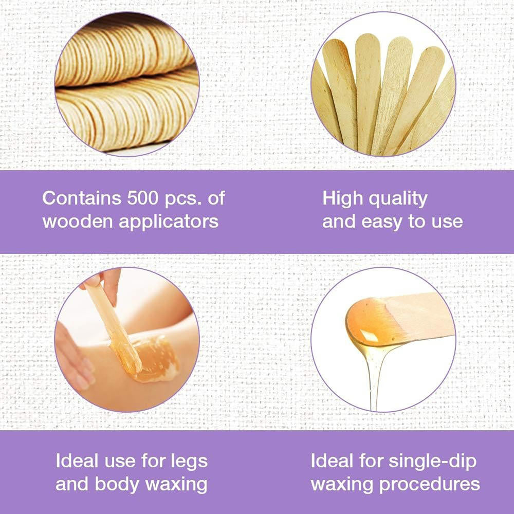 Applicateurs en bois large Satin Smooth 500/boîte 814164