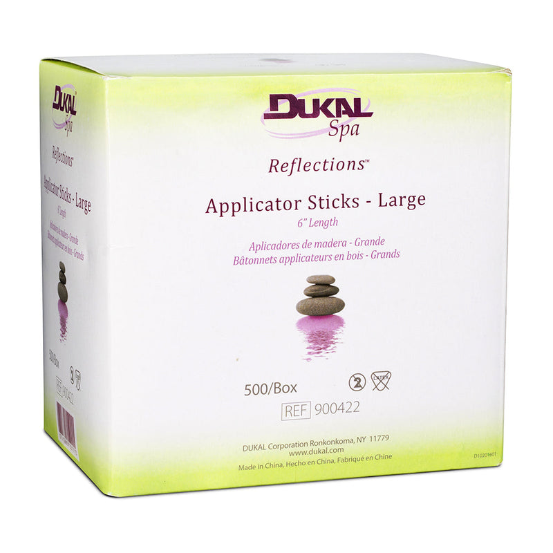 Dukal Reflections Applicator Sticks Large 6" 500/Box 900422