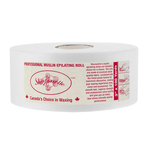 Bande d'épilation à la cire dure blanchie Sharonelle 7,6 cm x 91,4 m 03100