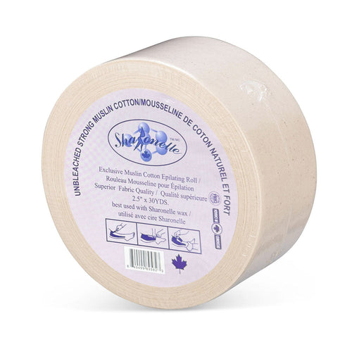 Bande de cire en coton mousseline écrue Sharonelle 2,5"x30Yds