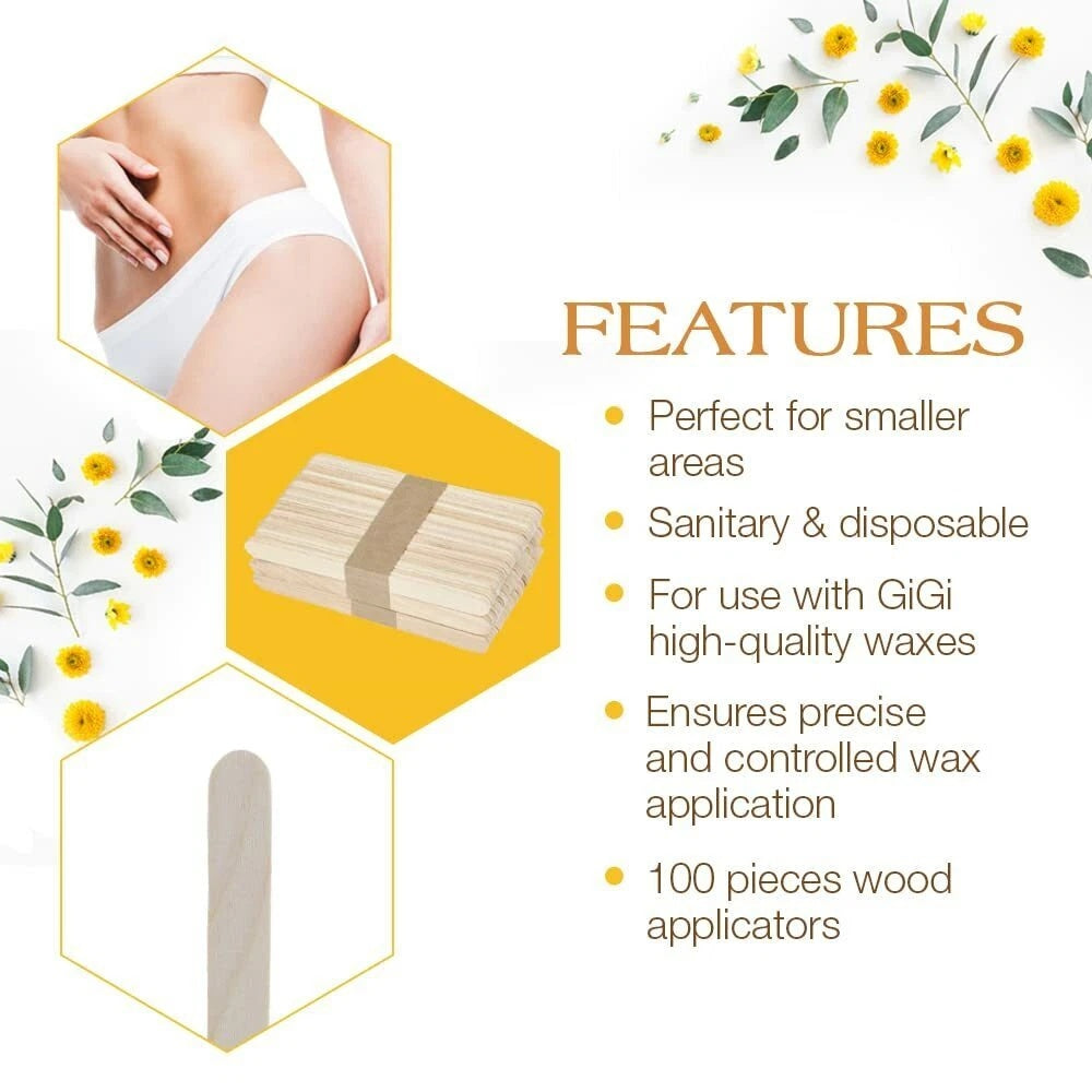 Applicateurs Gigi Small pour épilation du visage, paquet de 100 0400