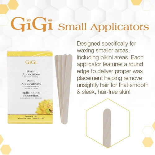 Gigi Small Applicators For Facial Waxing 100PK 0400
