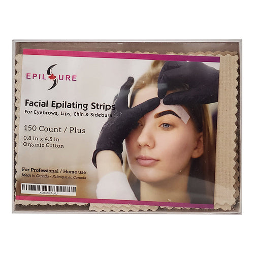 Bandes de cire en coton biologique Epilsure 150 pièces 2 cm x 11,4 cm RAL0J