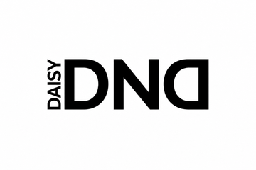 Daisy DND brand logo, black on white