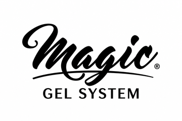 Magic Gel brand logo, black on white