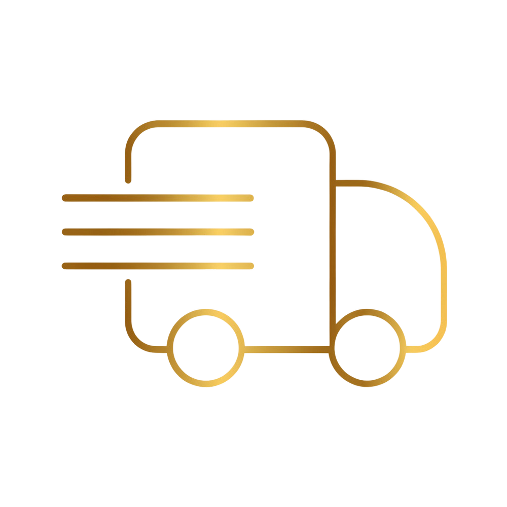 Gold delivery icon
